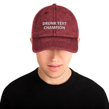 Load image into Gallery viewer, " TEXT CHAMPION" Twill Vintage Cotton Cap