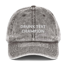 Load image into Gallery viewer, " TEXT CHAMPION" Twill Vintage Cotton Cap