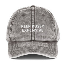 Load image into Gallery viewer, "KEEP KITTY EXPEN$IVE"  Vintage Cotton Cap