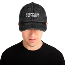 Load image into Gallery viewer, "KEEP KITTY EXPEN$IVE"  Vintage Cotton Cap